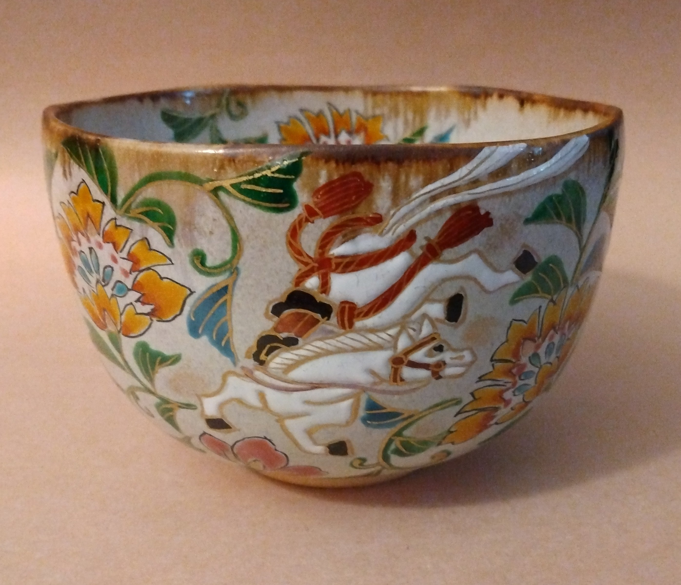 Horse Tea Bowl for 2026; Eto Uma Chawan, Kyo-yaki by Morishita Shusai, Kyoto