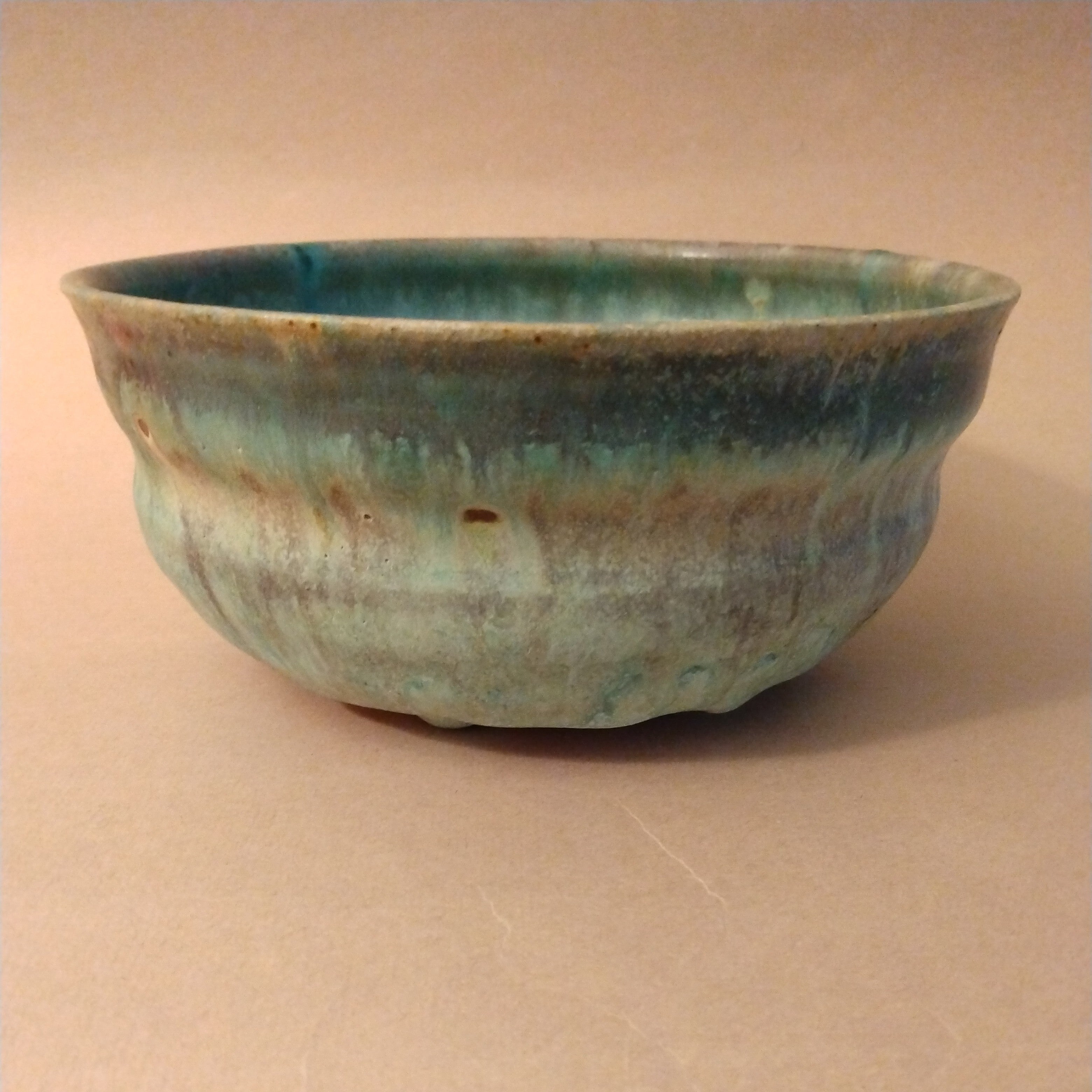20% donated to Maui Wildfire Relief - Turquoise-colored Bowl by Sachiko Furuya