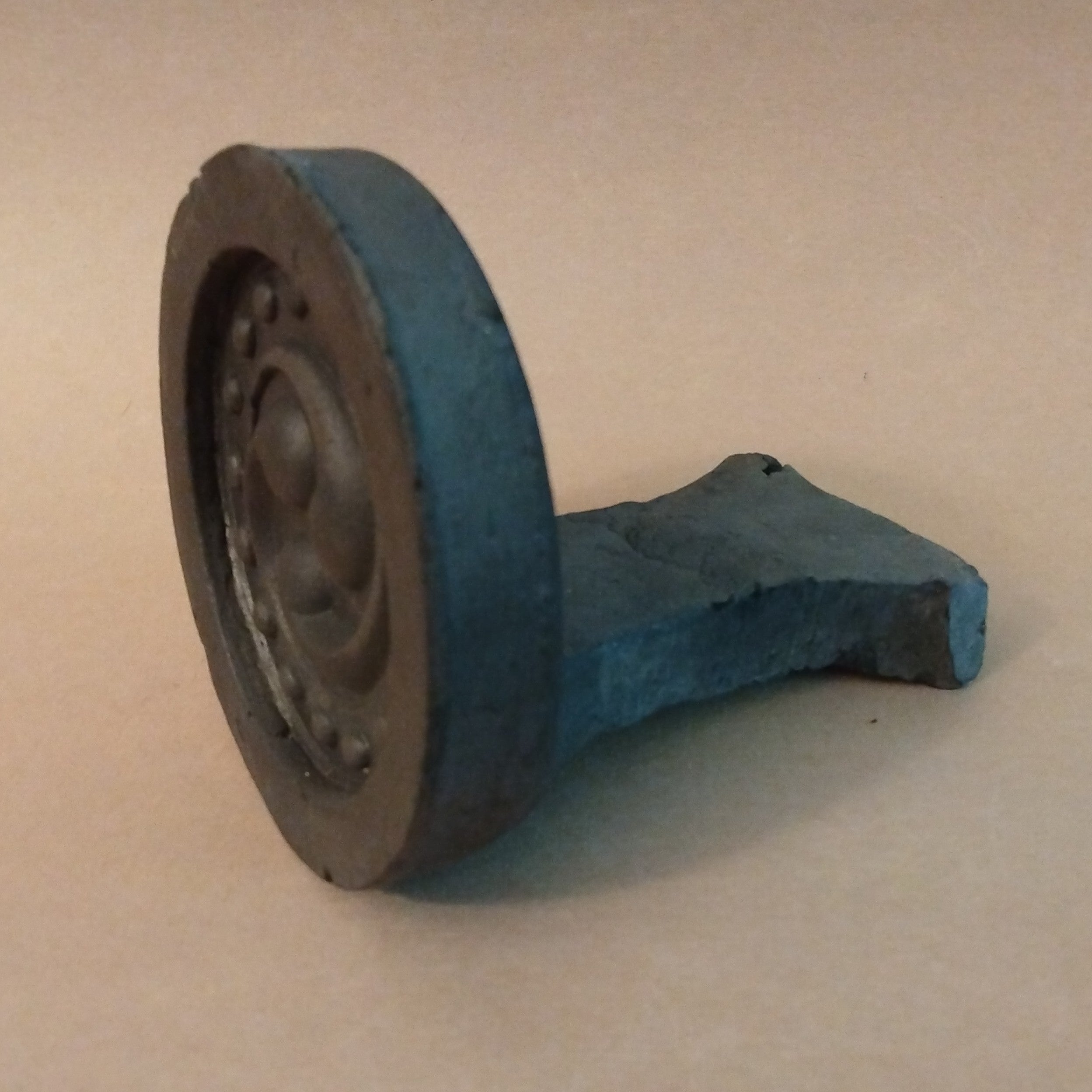 Roof Tile End Cap with Tomoe Pattern, Nokidomoegawara; Thiel Collection