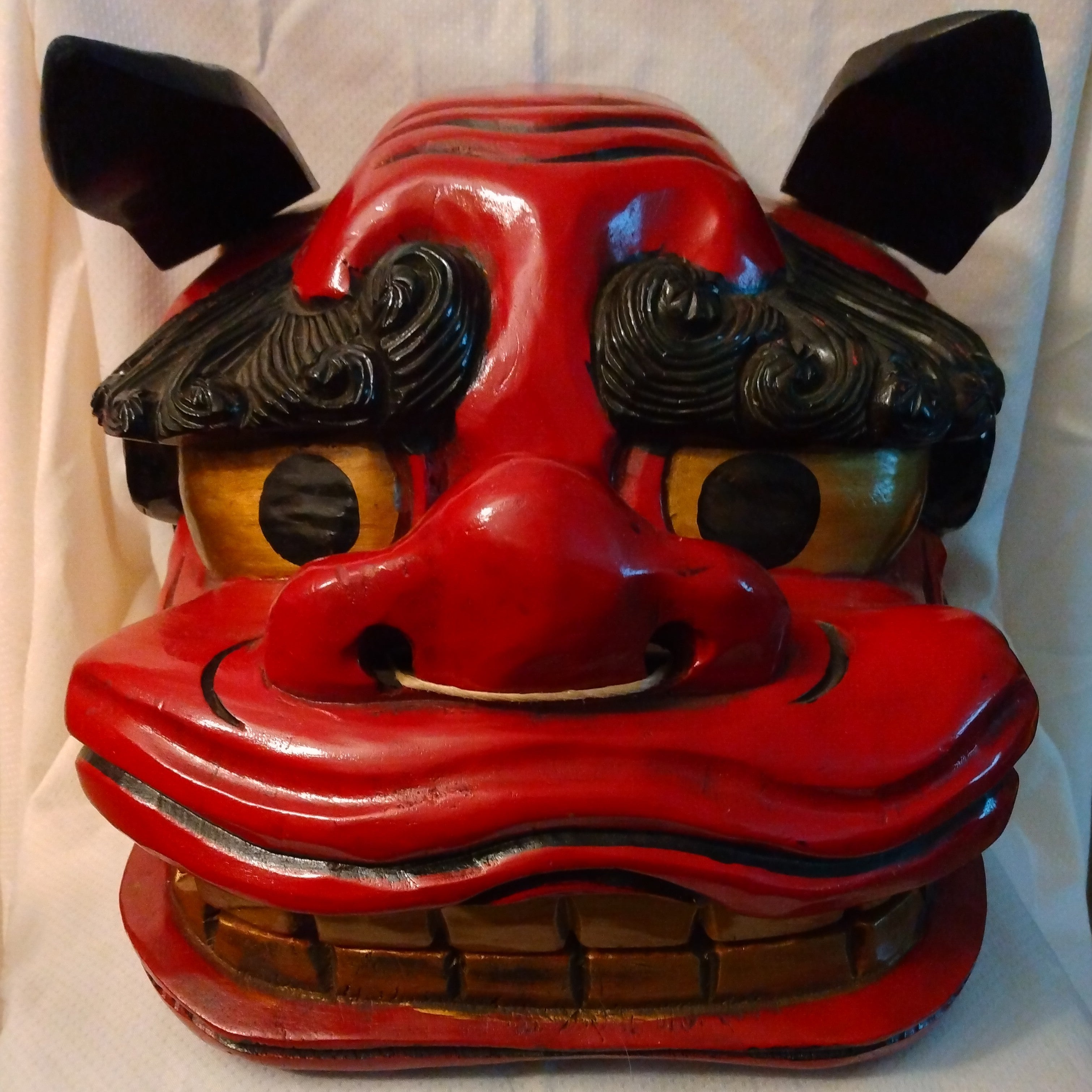 Shishi Men, Lion Dance (Shishimai) Mask; Thiel Collection