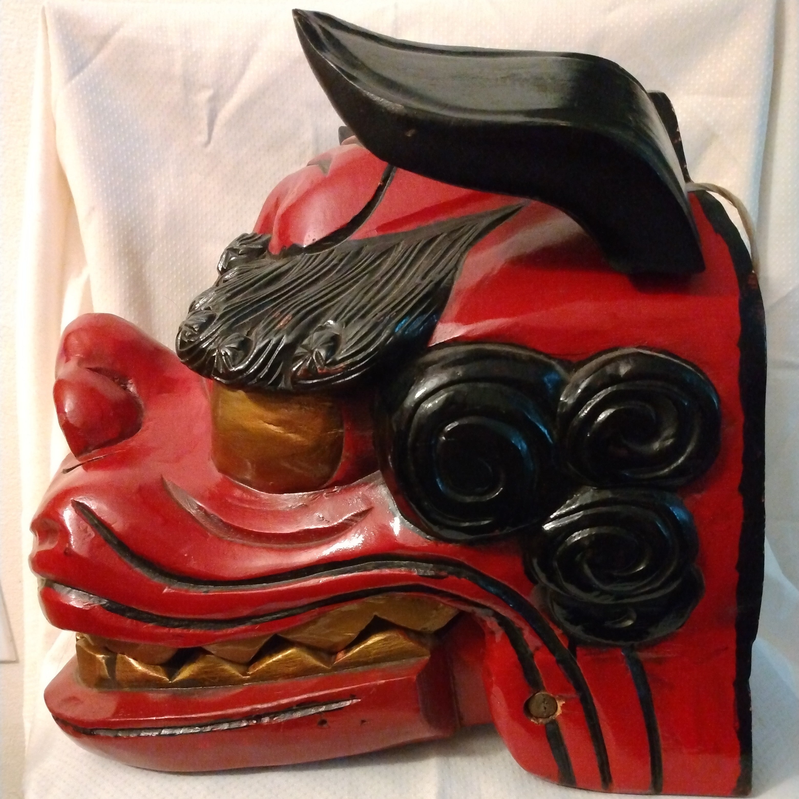 Shishi Men, Lion Dance (Shishimai) Mask; Thiel Collection