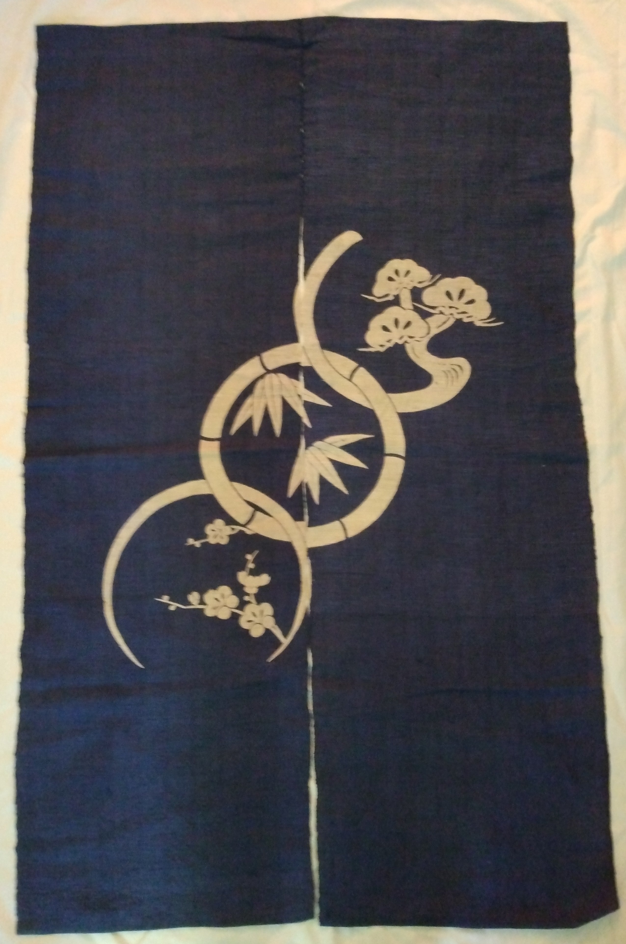Noren, Shop or House Curtain, Vintage Japanese Textile; Thiel Collection