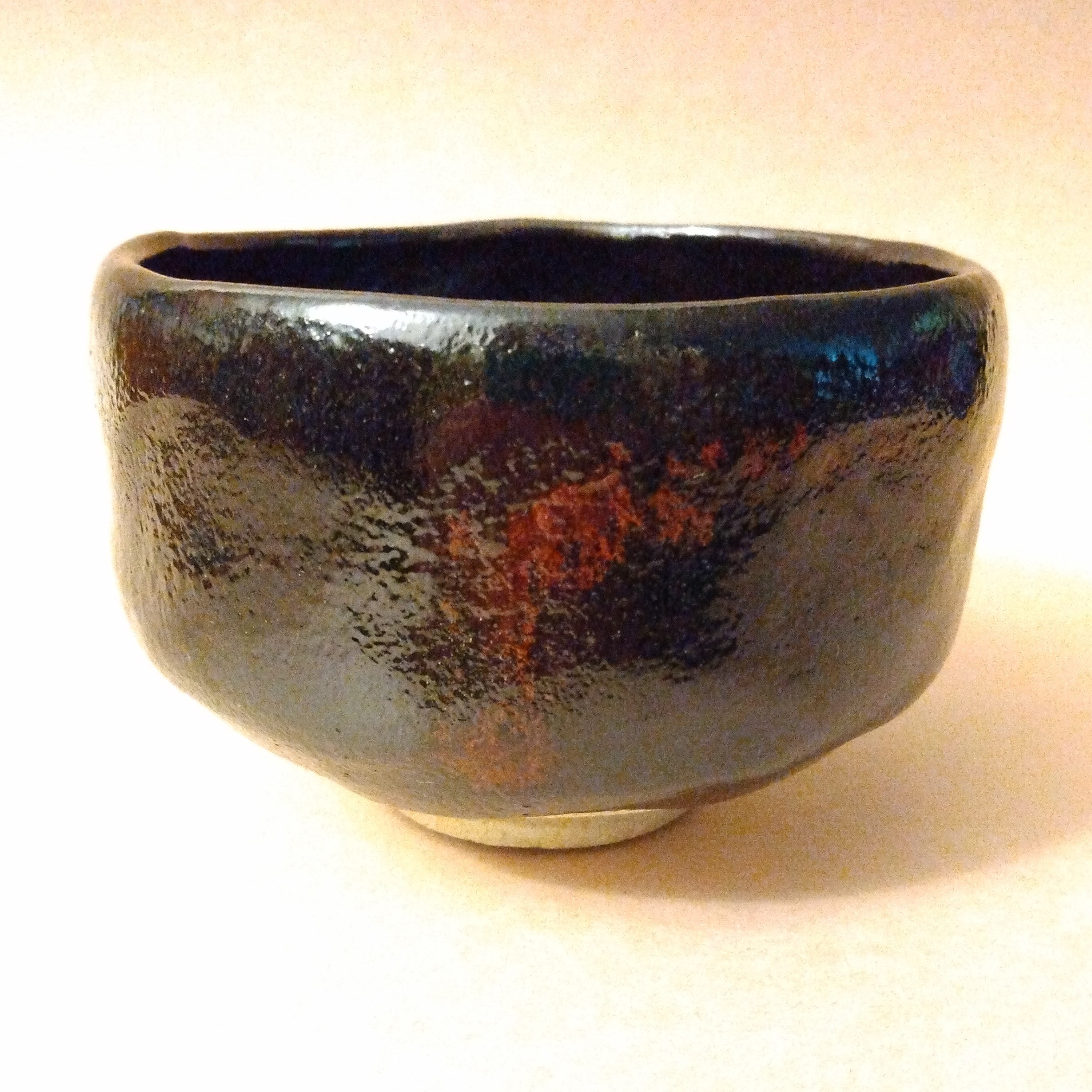 Kuroraku (black raku) Matcha Chawan (Tea Bowl) by Yoshimura Rakunyu II; Thiel Collection
