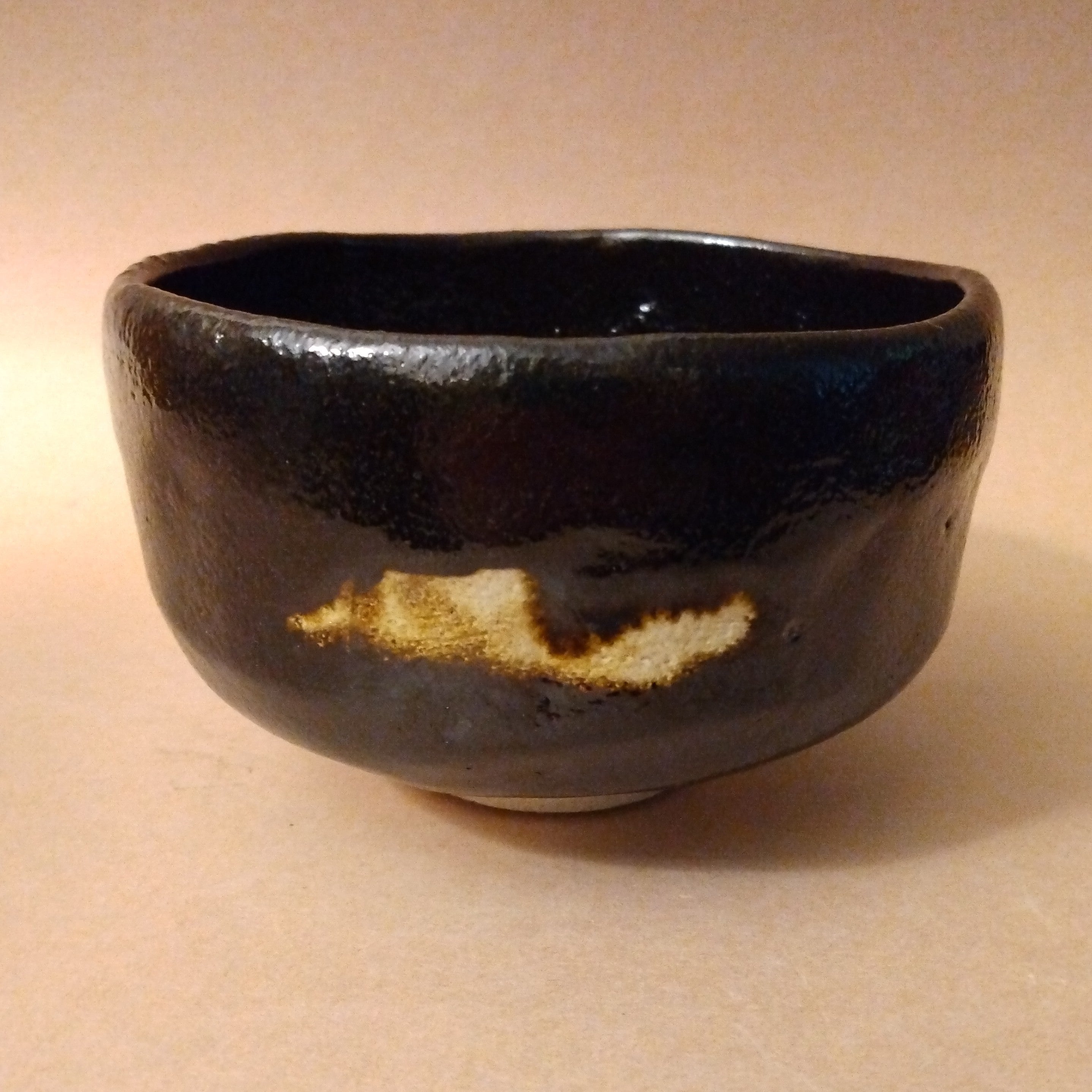 Kuroraku (black raku) Matcha Chawan (Tea Bowl); Thiel Collection