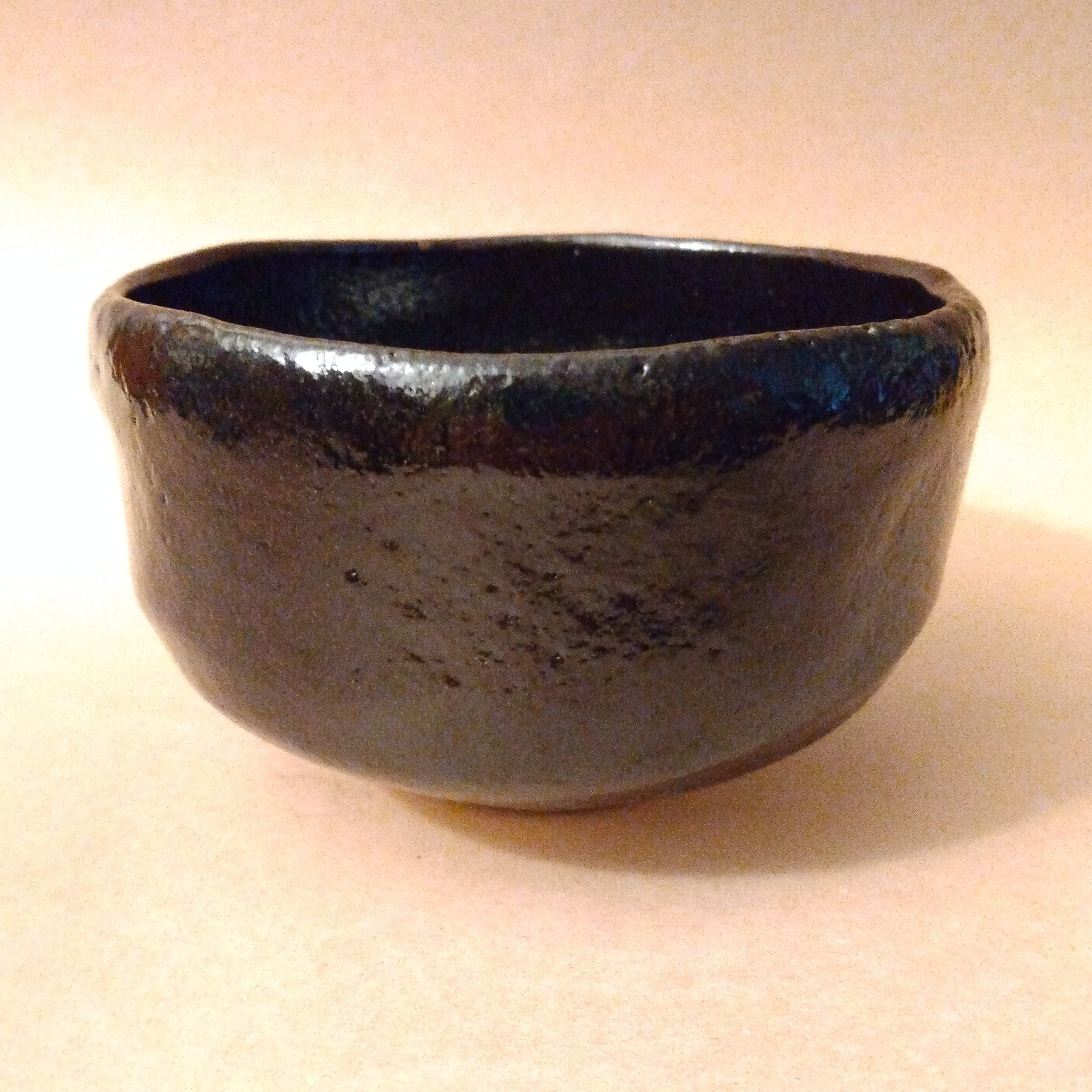 Kuroraku (black raku) Matcha Chawan (Tea Bowl); Thiel Collection