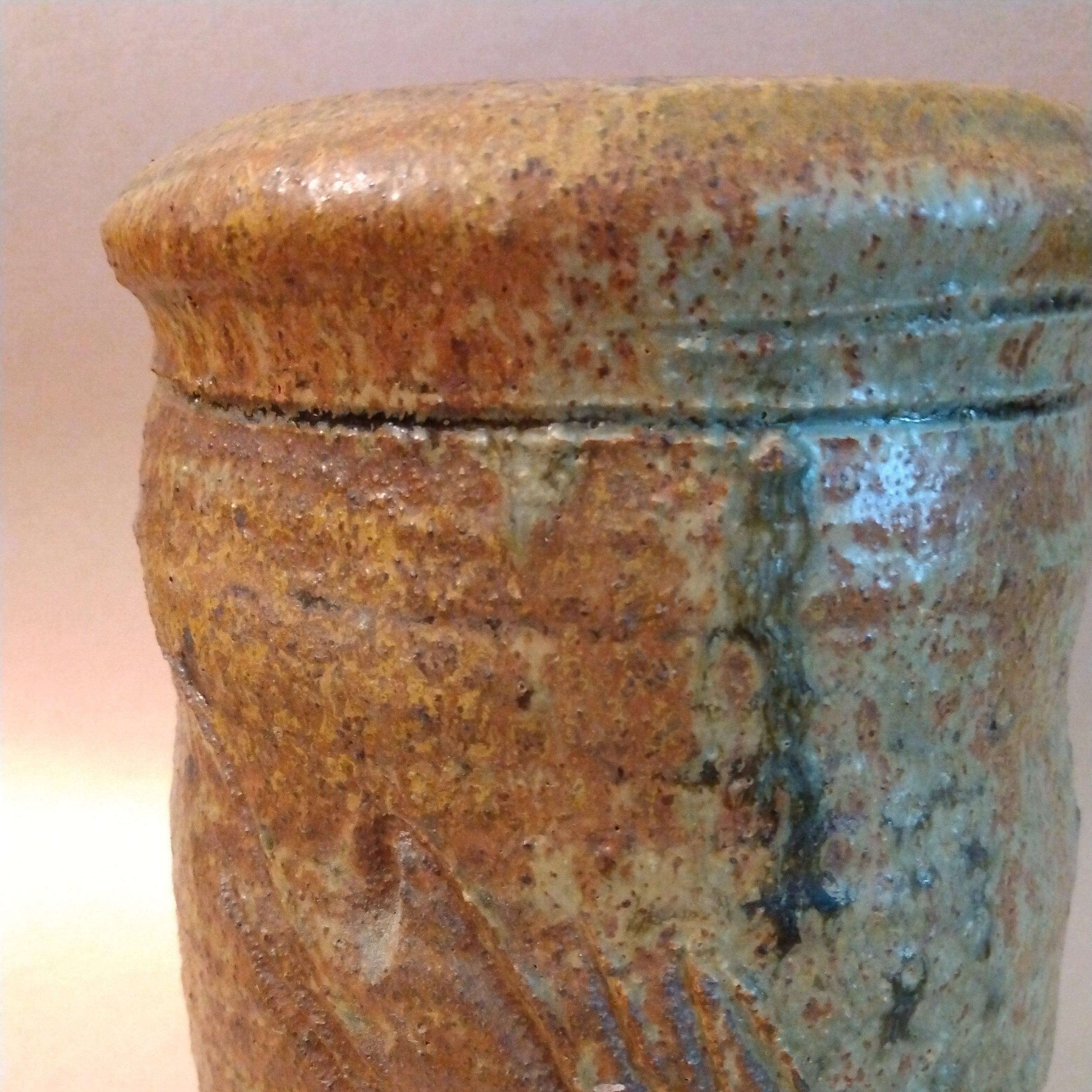 Iga-inspired Vase, Vintage Pacific NW pottery, unknown maker; Thiel Collection