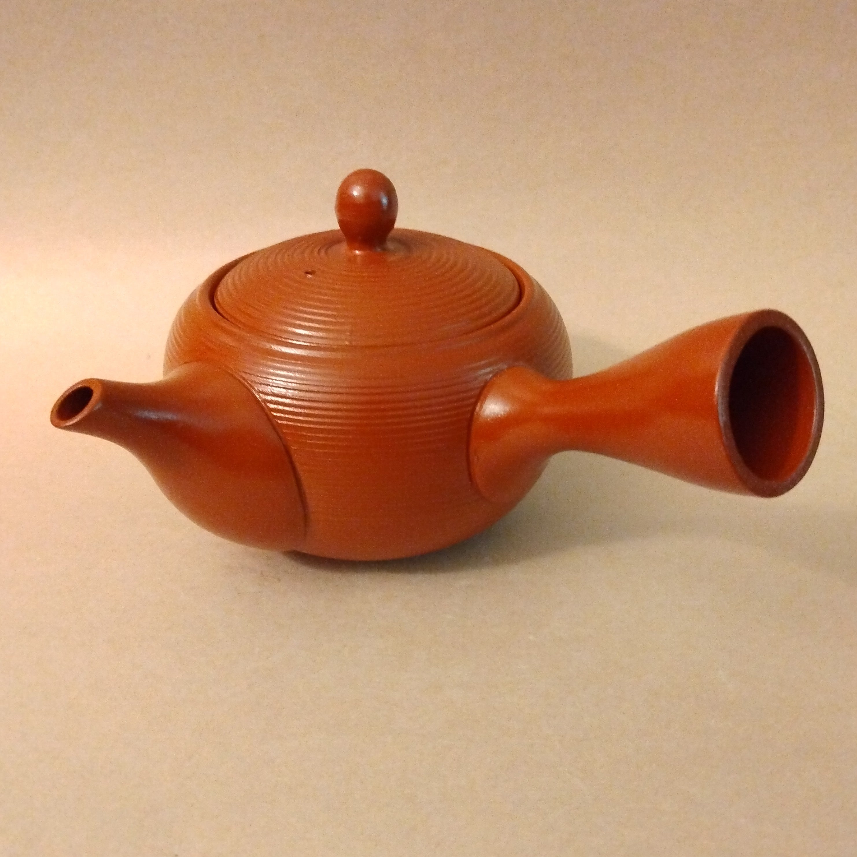 Shudei (Red Clay) Tokoname Kyusu, 450cc (15.2oz) by Fusen Kiln