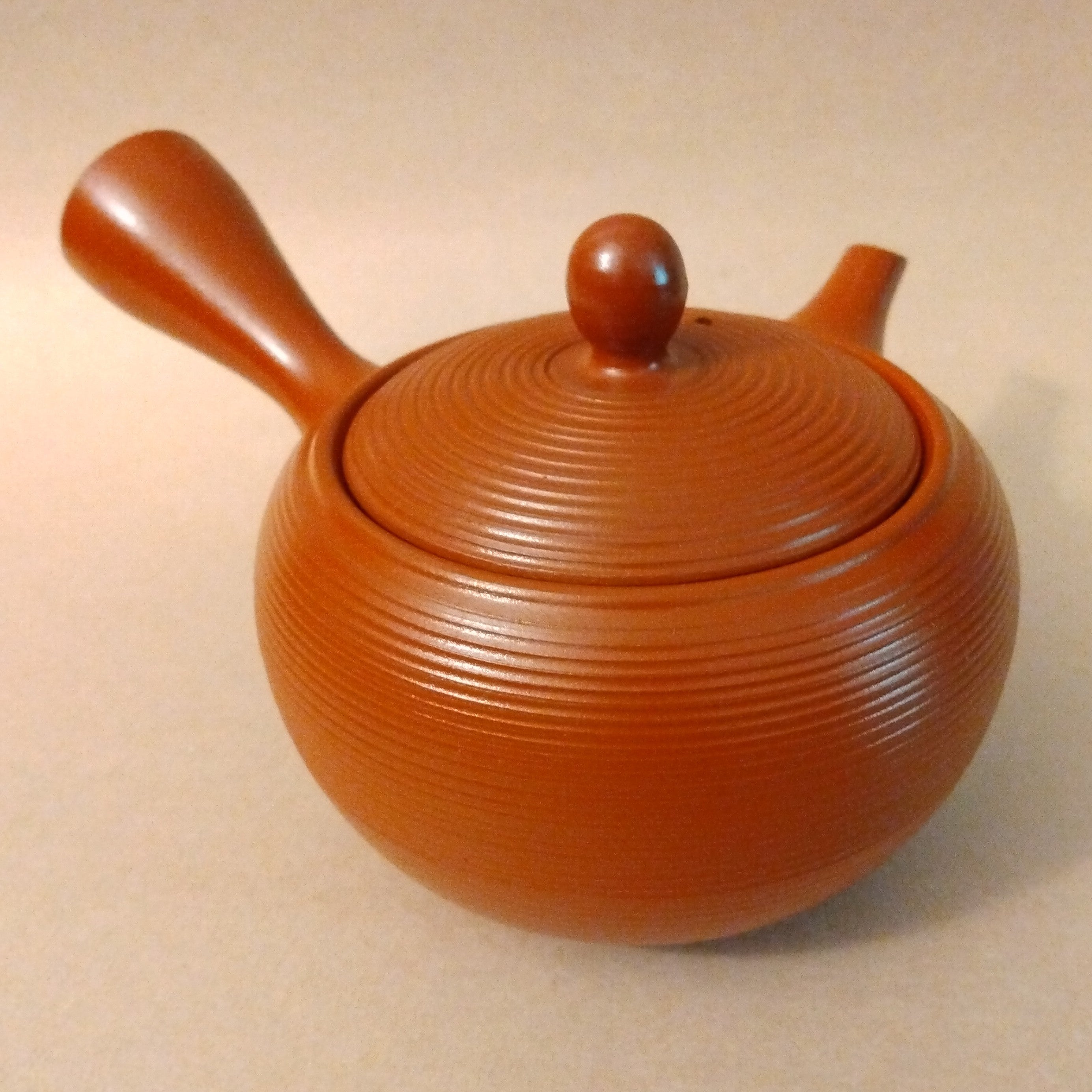 Shudei (Red Clay) Tokoname Kyusu, 450cc (15.2oz) by Fusen Kiln