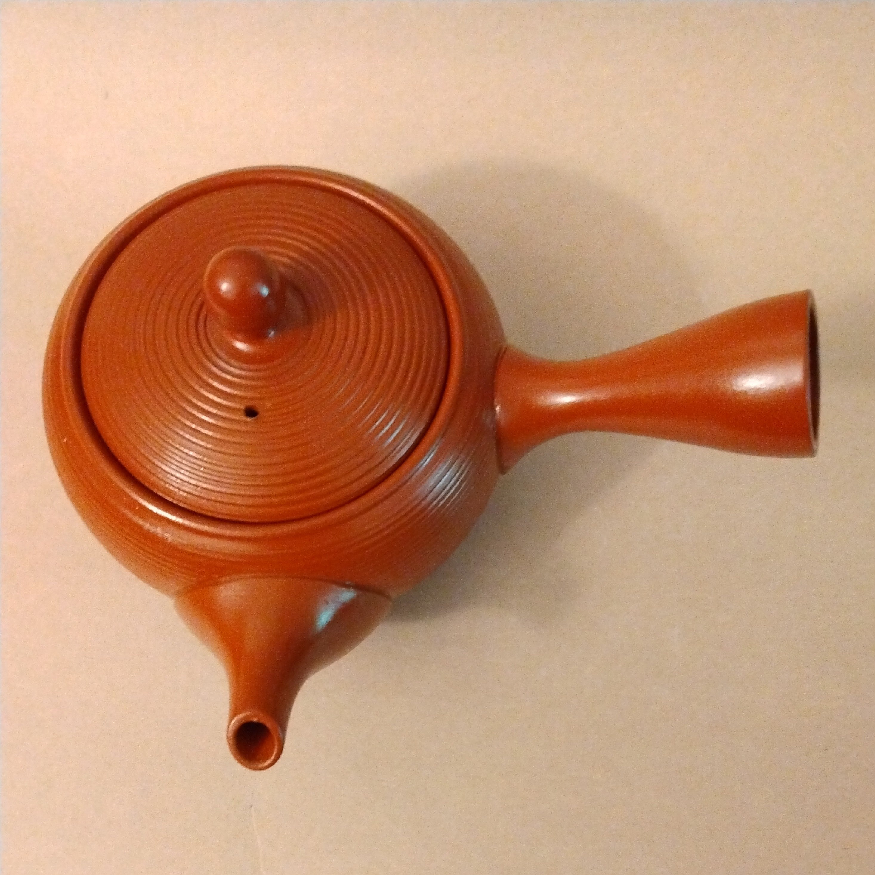 Shudei (Red Clay) Tokoname Kyusu, 450cc (15.2oz) by Fusen Kiln