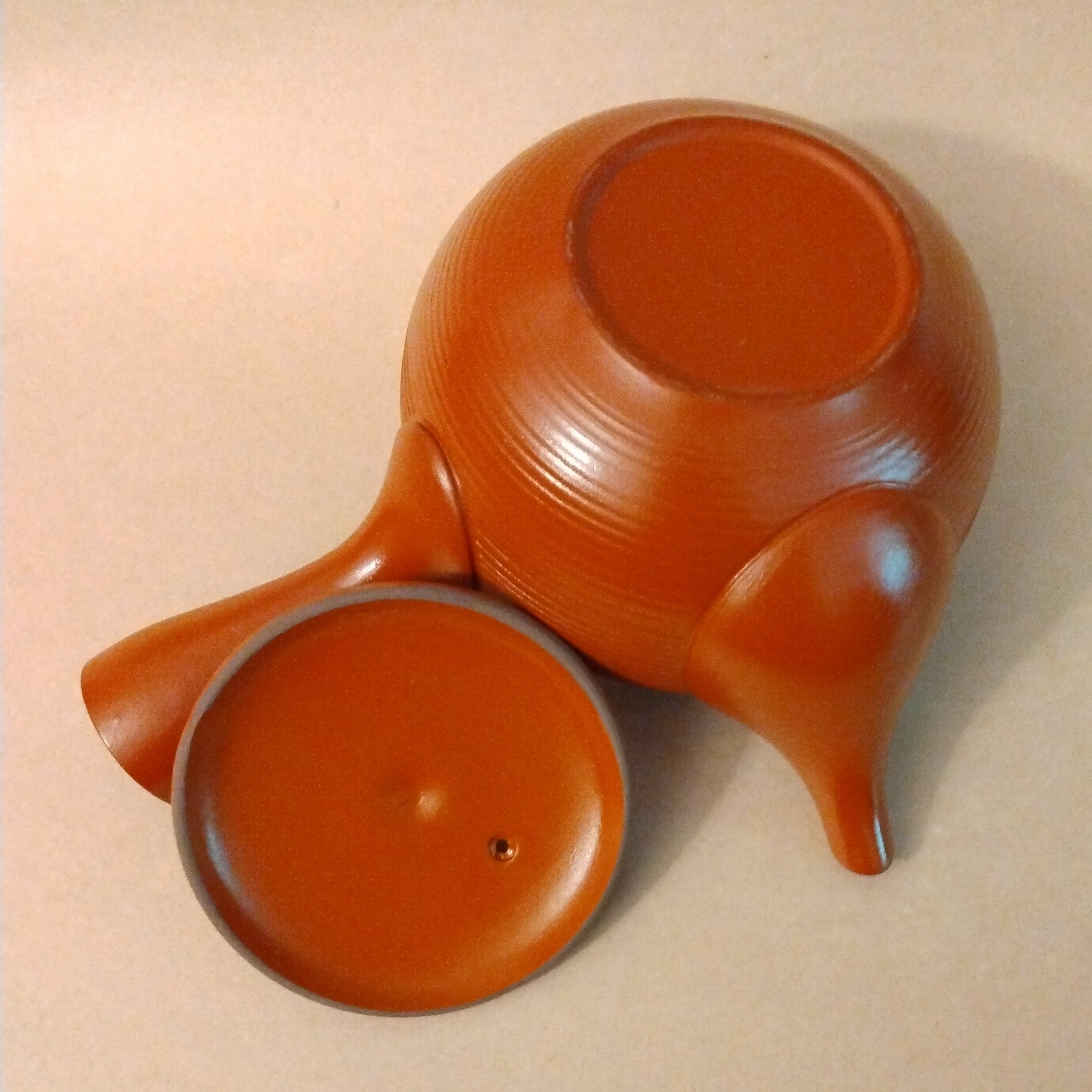 Shudei (Red Clay) Tokoname Kyusu, 450cc (15.2oz) by Fusen Kiln