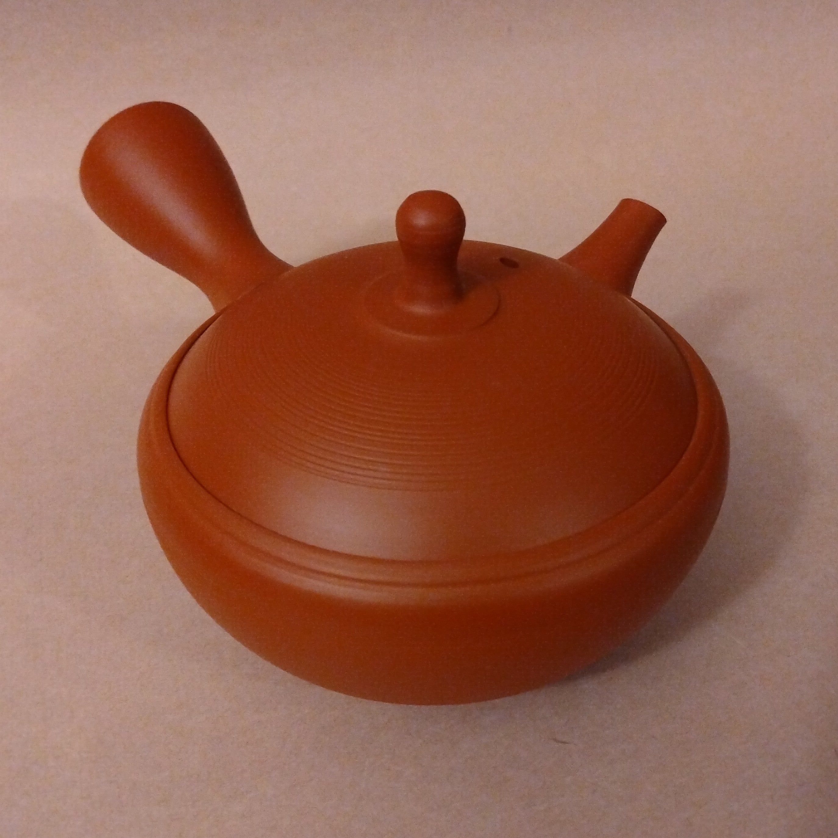 Shudei (Red Clay) Tokoname Kyusu from Gyokuryuu Kiln, Umehara Jiro, 260cc / 8.8oz