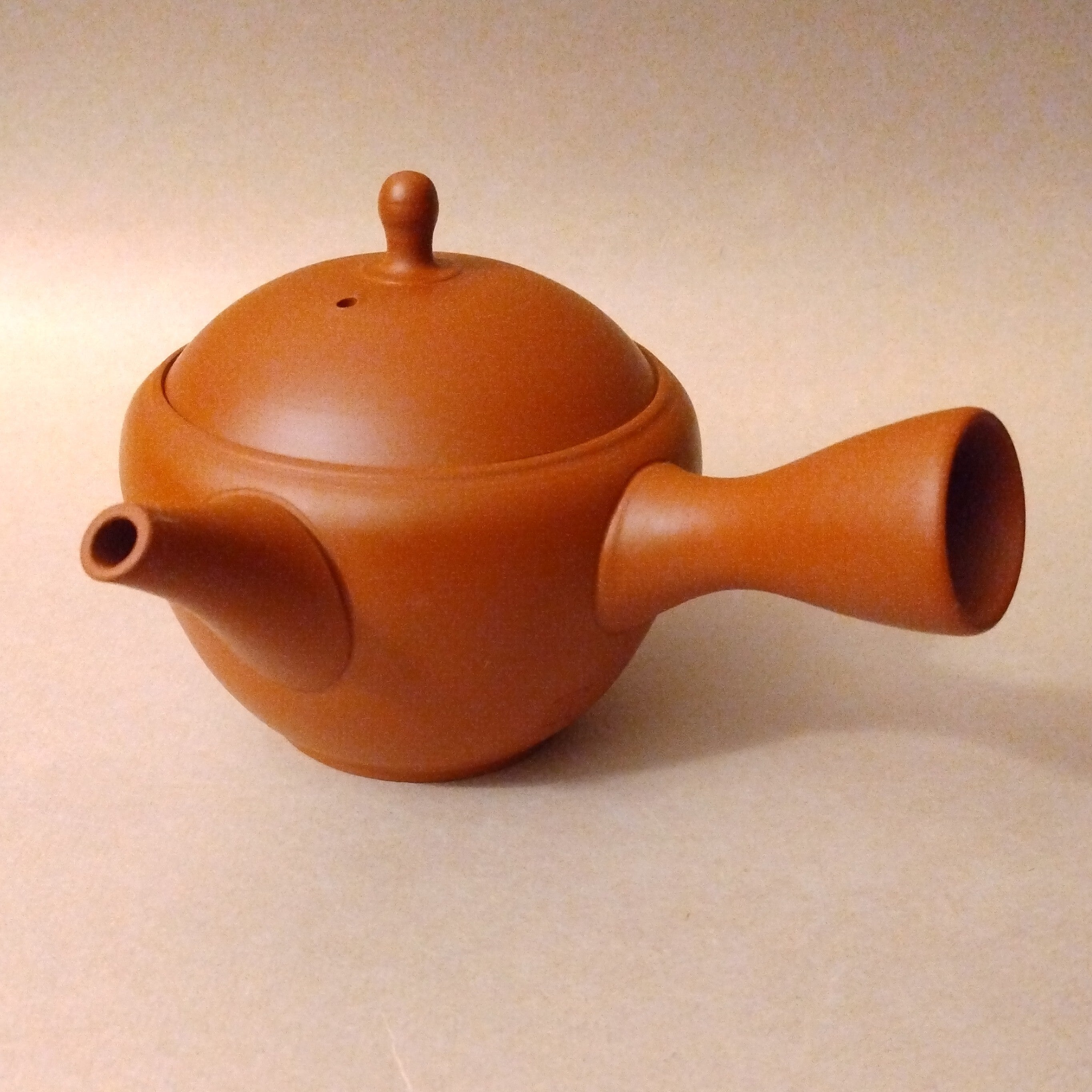 Shudei (Red Clay) Tokoname Kyusu from Gyokuryuu Kiln, Umehara Jiro, 310cc / 10.48oz