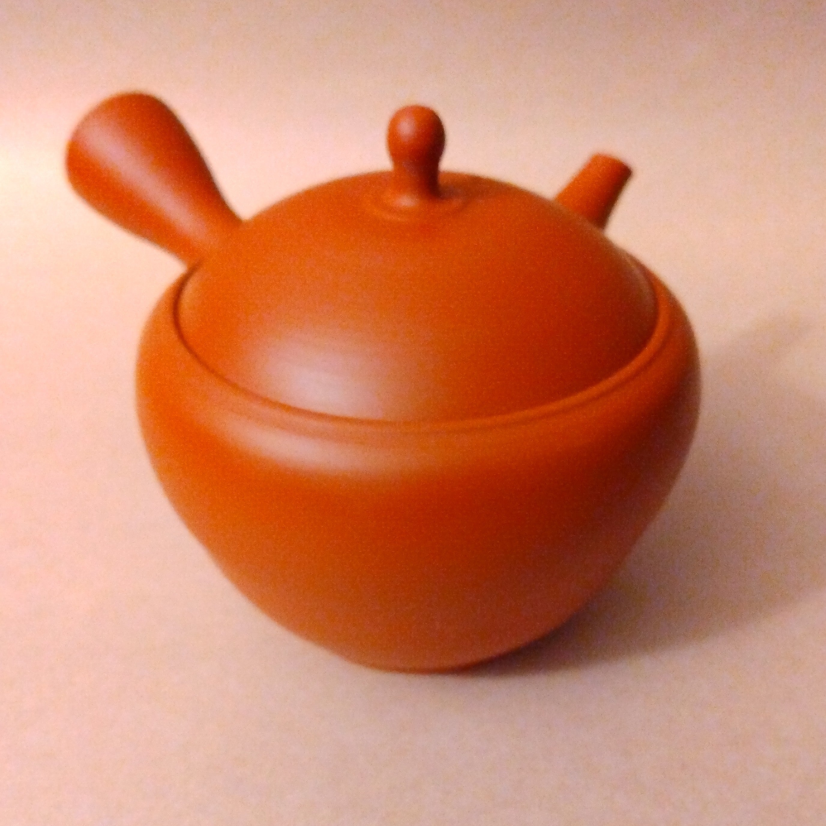 Shudei (Red Clay) Tokoname Kyusu from Gyokuryuu Kiln, Umehara Jiro, 310cc / 10.48oz
