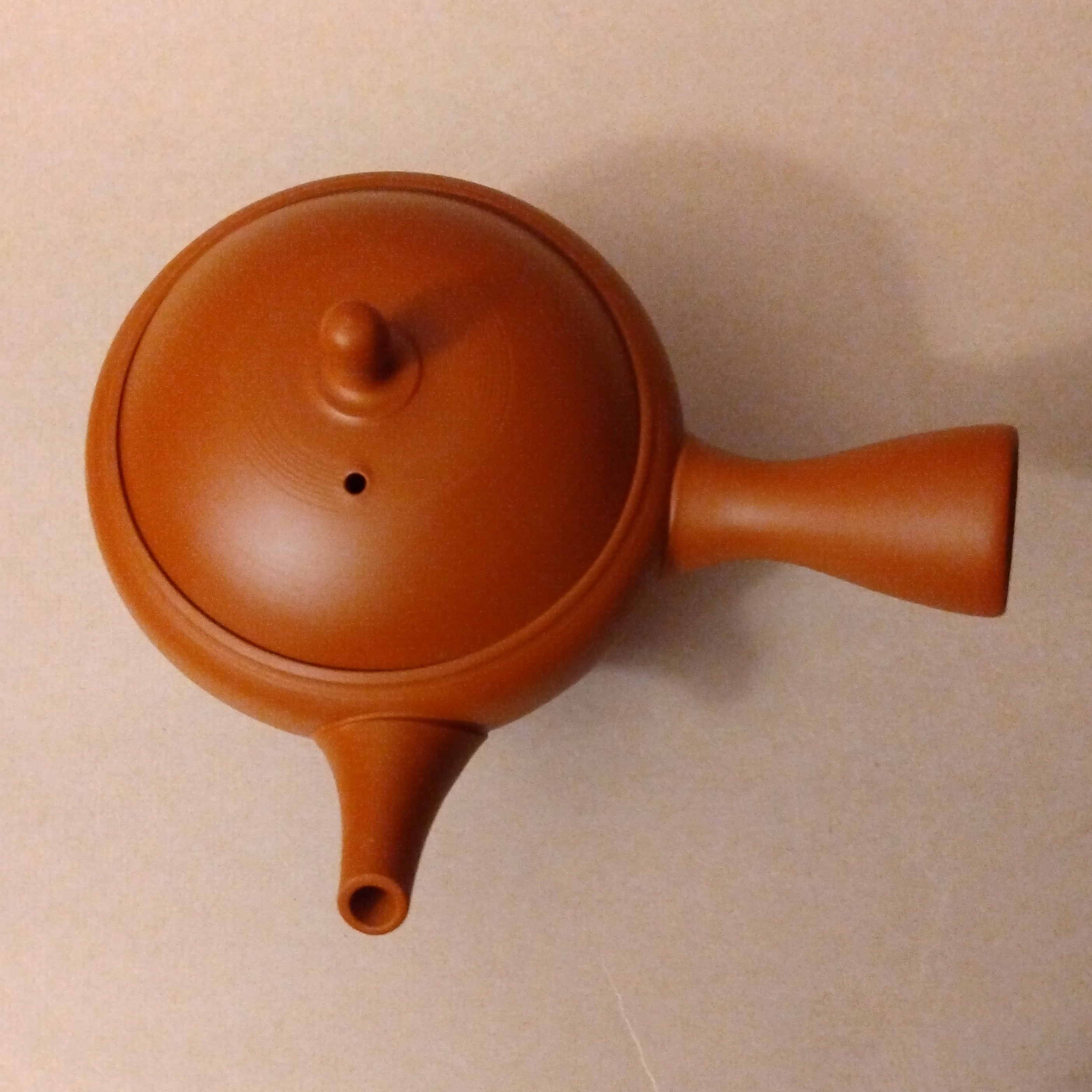 Shudei (Red Clay) Tokoname Kyusu from Gyokuryuu Kiln, Umehara Jiro, 310cc / 10.48oz