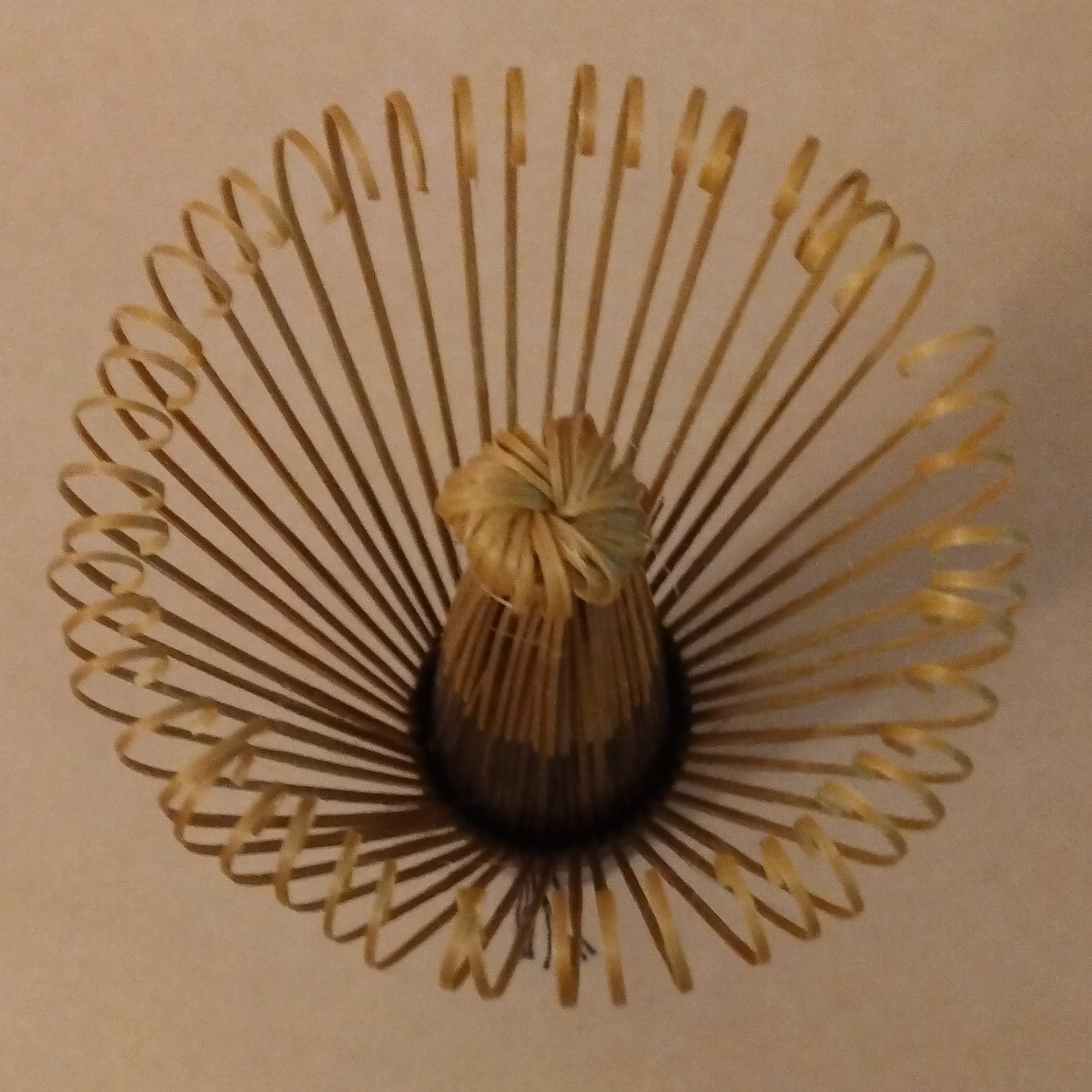 Kurodake Matcha Chasen, Black Bamboo Tea Whisk, 58 tines (Araho). Japanese-made.