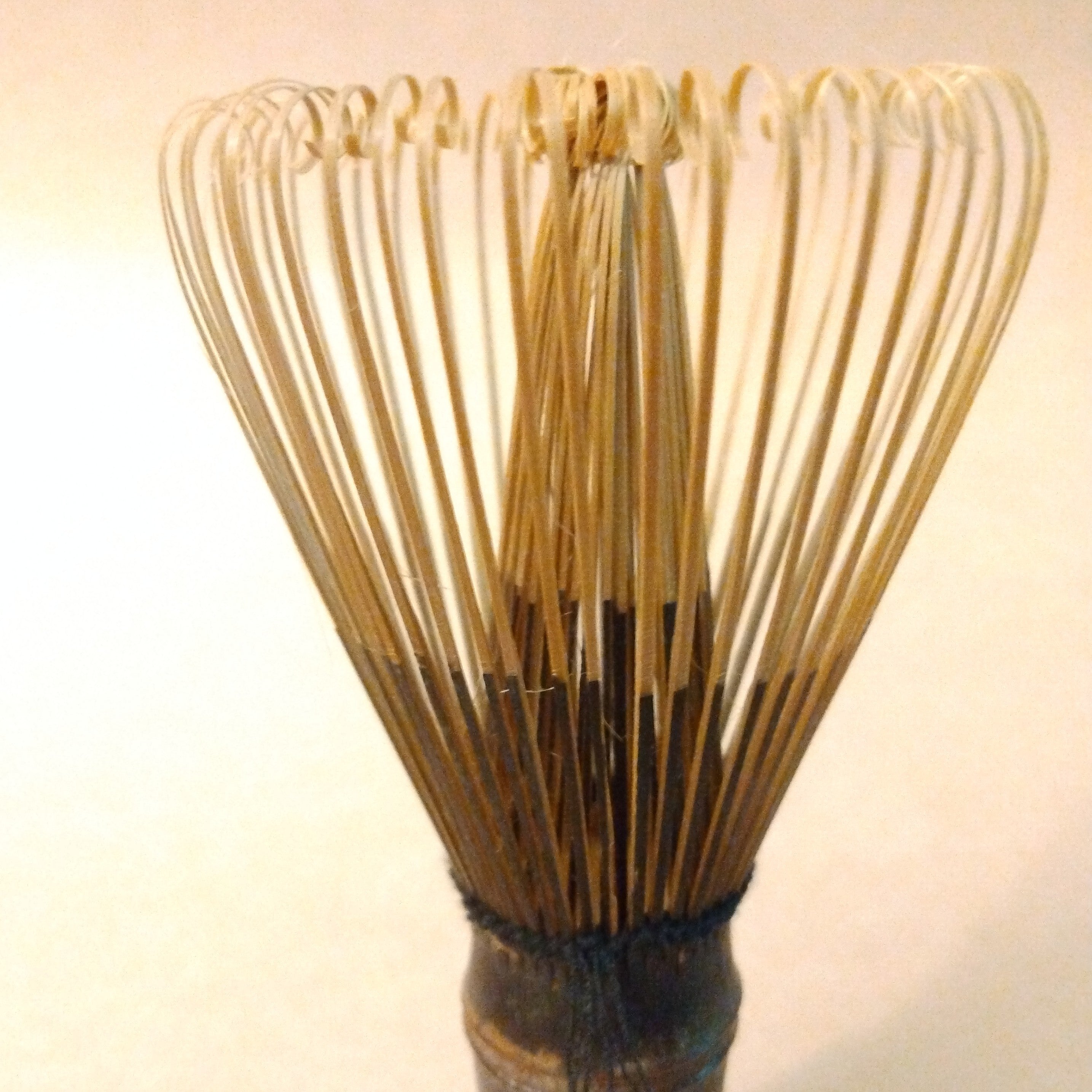 Kurodake Matcha Chasen, Black Bamboo Tea Whisk, 58 tines (Araho). Japanese-made.