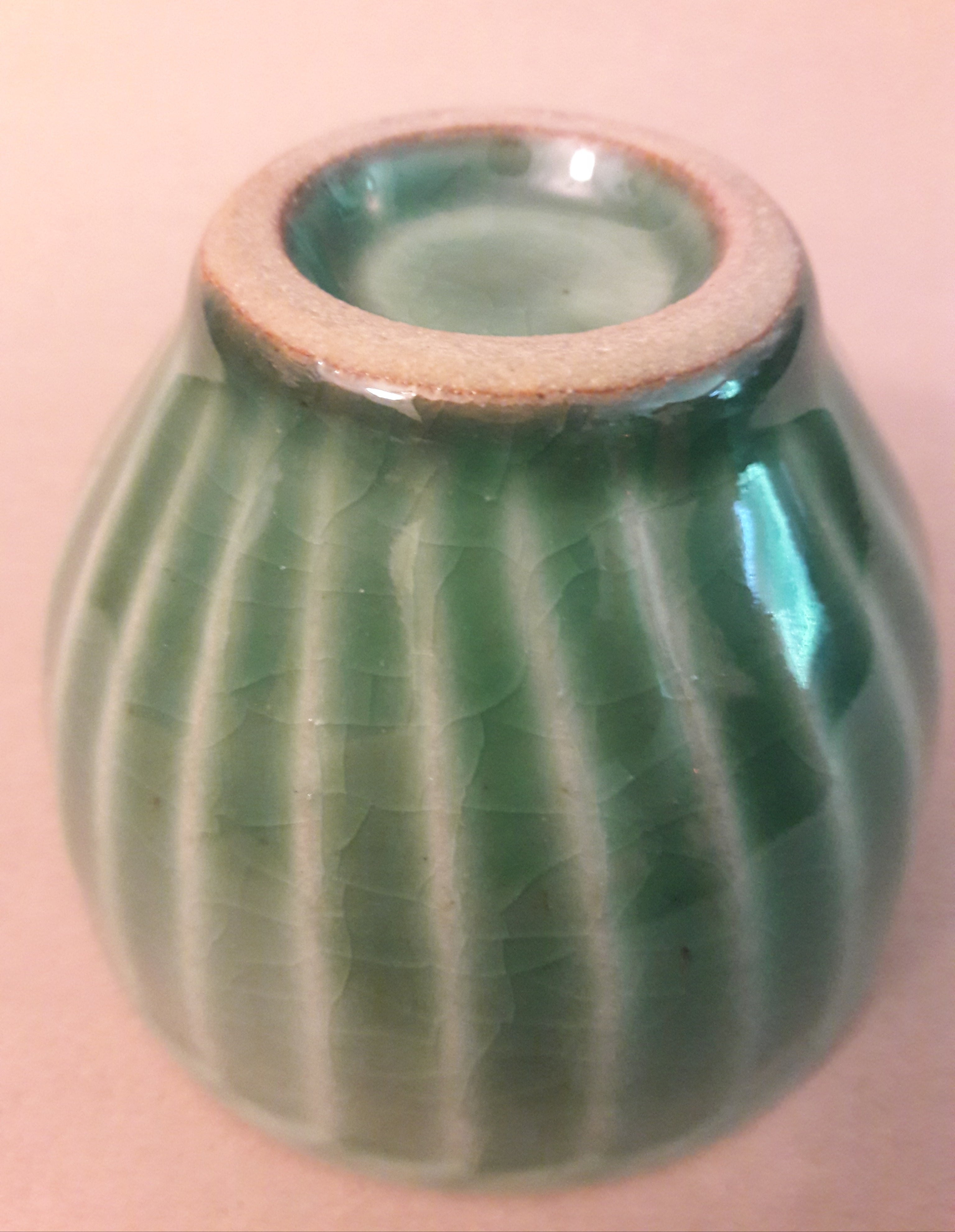 Emerald Green Tea Cup from Mashiko; 200ml