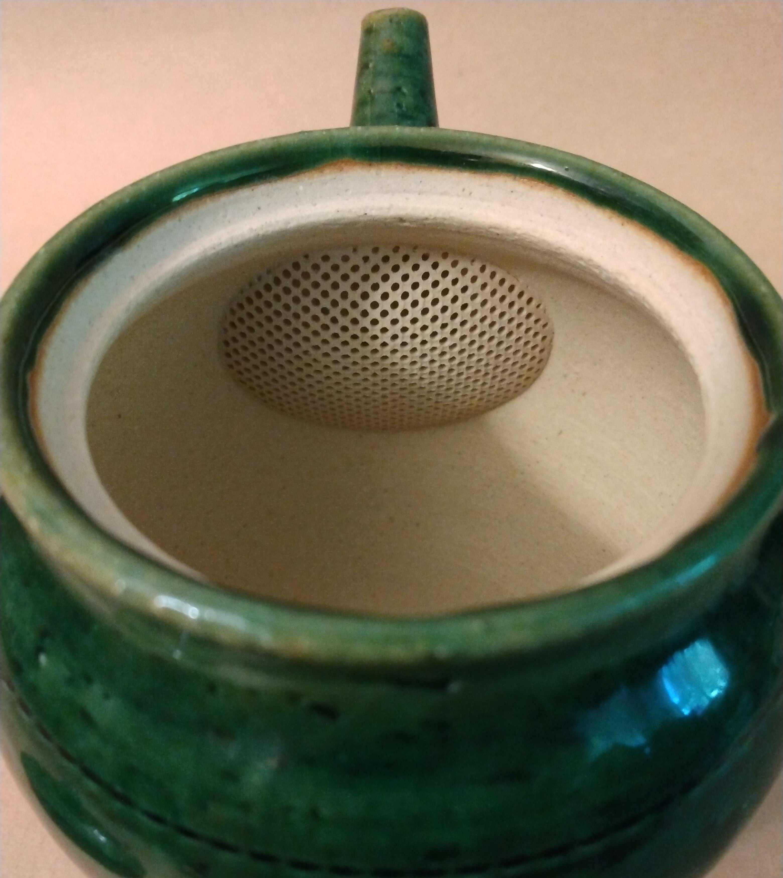 Tokoname Kyusu with Emerald Green (Copper) Glaze, 260cc (8.8z) by Jyunzou Kiln